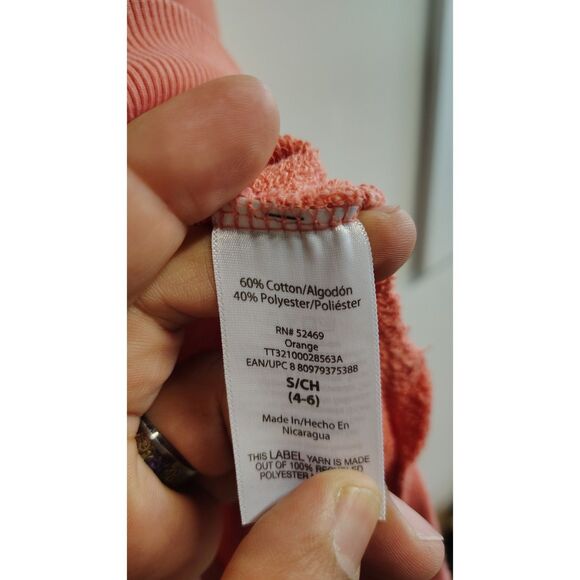 Time and Tru Women's Coral Small Long Sleeve Sweater - Picture 3 of 6